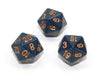 Chessex D20 Dice Opaque Polyhedral Dusty Blue/copper d20