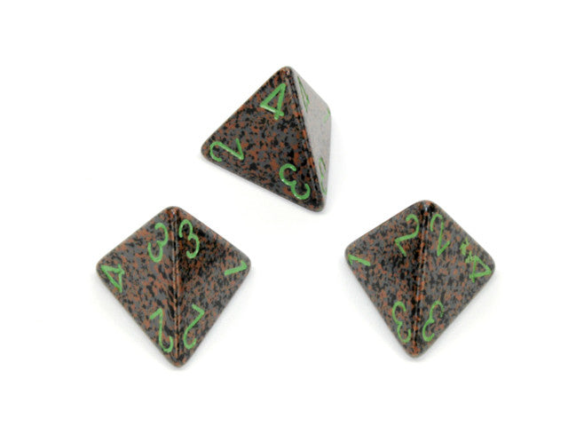 Chessex D4 Dice Speckled Polyhedral Earth d4