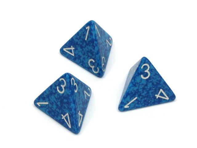Chessex D4 Dice Speckled Polyhedral Water d4