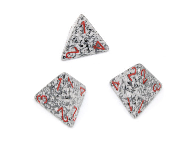 Chessex D4 Dice Speckled Polyhedral Granite d4