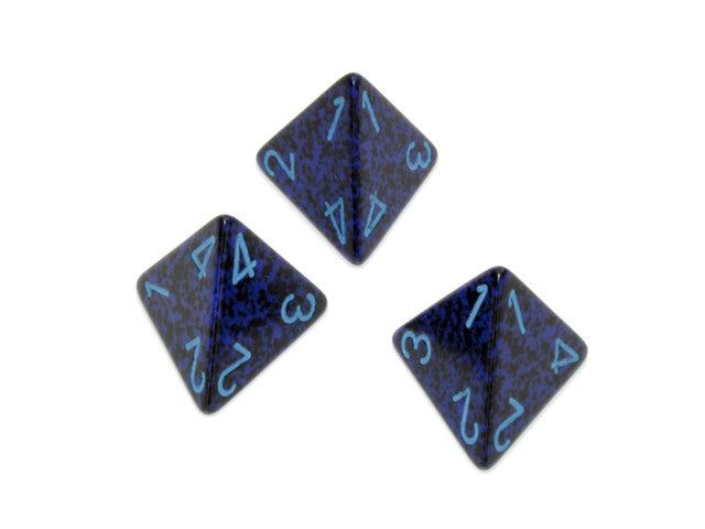 Chessex D4 Dice Speckled Polyhedral Cobalt d4
