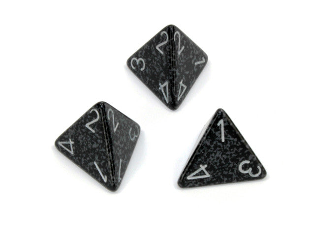 Chessex D4 Dice Speckled Polyhedral Ninja d4
