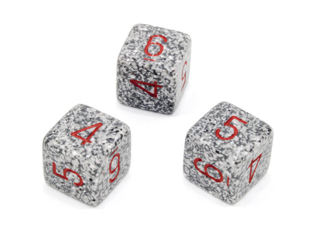 Chessex D6 Dice Speckled Polyhedral Granite d6