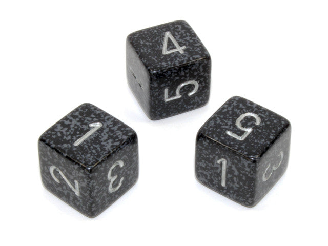 Chessex D6 Dice Speckled Polyhedral Ninja d6