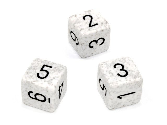 Chessex D6 Dice Speckled Polyhedral Arctic Camo d6