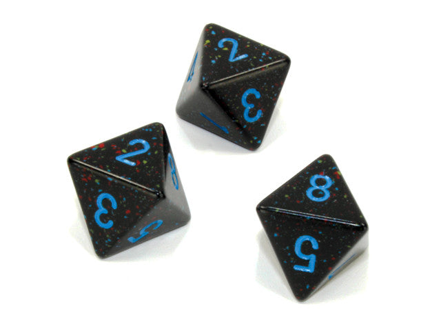 Chessex D8 Dice Speckled Polyhedral Blue Stars d8