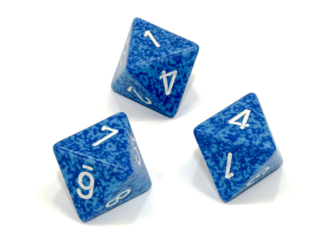 Chessex D8 Dice Speckled Polyhedral Water d8