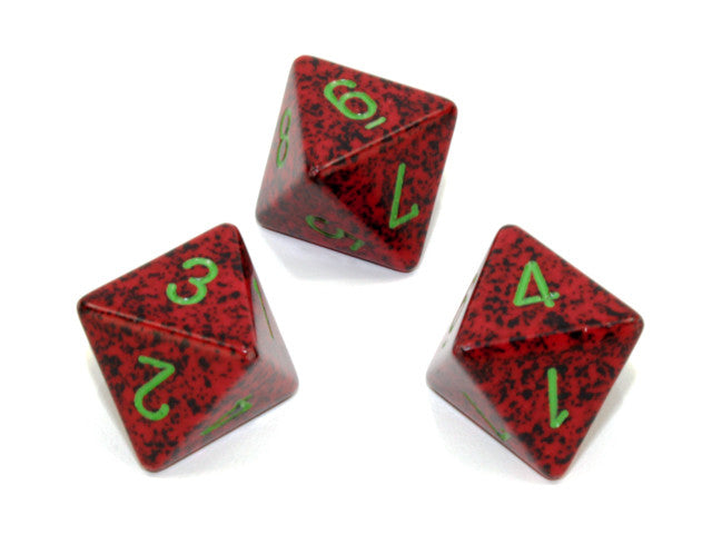 Chessex D8 Dice Speckled Polyhedral Strawberry d8
