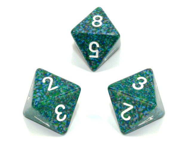 Chessex D8 Dice Speckled Polyhedral Sea d8