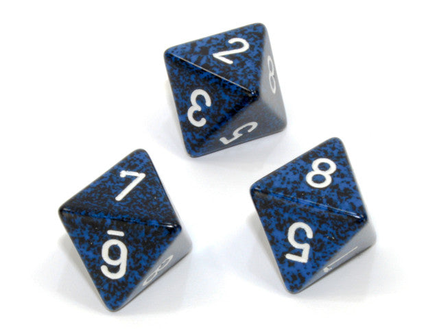 Chessex D8 Dice Speckled Polyhedral Stealth d8