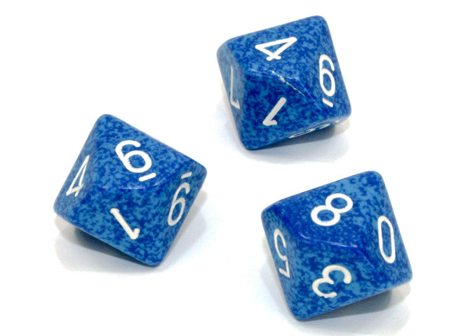 Chessex D10 Dice Speckled Polyhedral Water d10