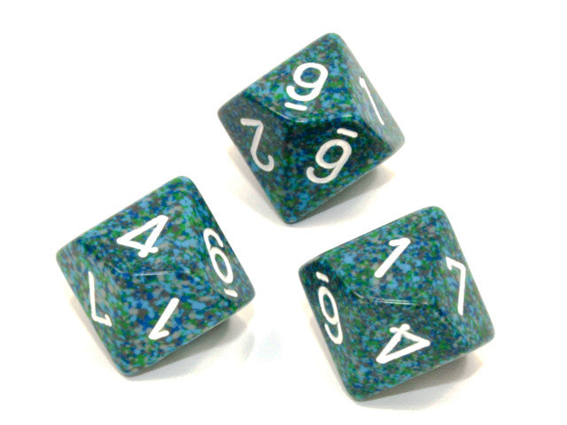Chessex D10 Dice Speckled Polyhedral Sea d10