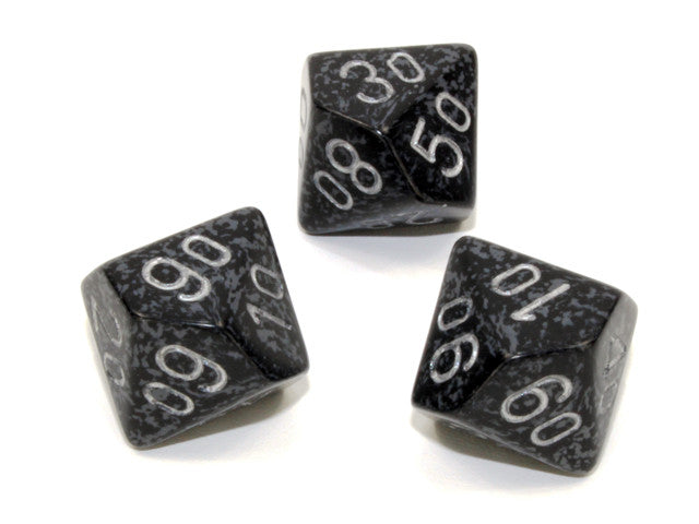 Chessex Tens 10 Dice Speckled Polyhedral Ninja Tens 10