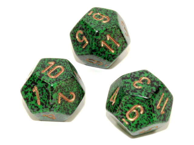 Chessex D12 Dice Speckled Polyhedral Golden Recon d12