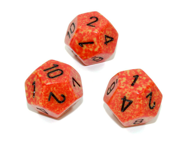 Chessex D12 Dice Speckled Polyhedral Fire d12