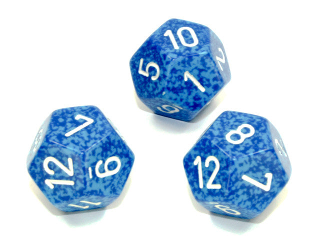 Chessex D12 Dice Speckled Polyhedral Water d12