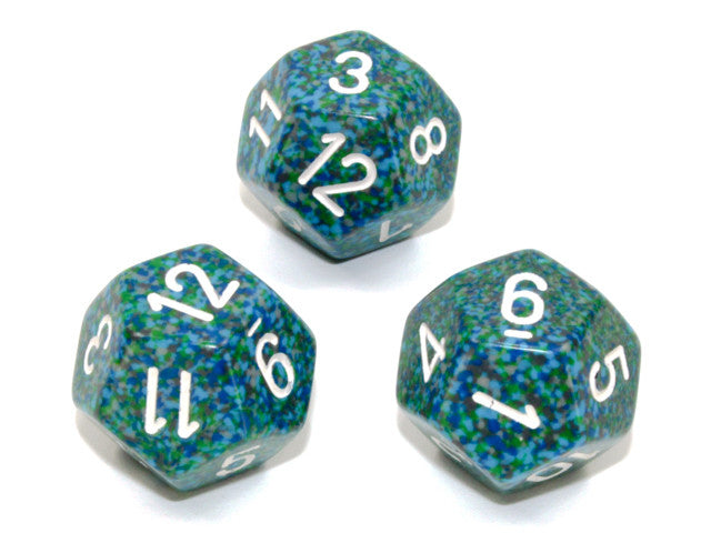 Chessex D12 Dice Speckled Polyhedral Sea d12