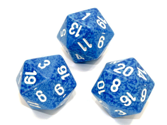 Chessex D20 Dice Speckled Polyhedral Water d20