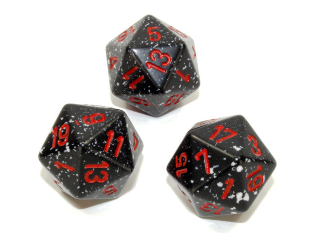 Chessex D20 Dice Speckled Polyhedral Space d20