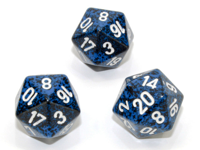 Chessex D20 Dice Speckled Polyhedral Stealth d20
