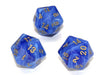 Chessex D20 Dice Vortex Polyhedral Blue/gold d20