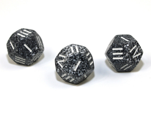 Chessex D4 Dice Speckled Roman Granite/white d4