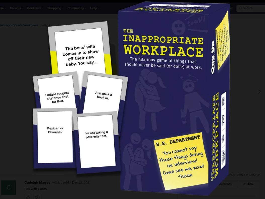 The Inappropriate Workplace